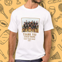 Thank you Coach Team Name Photo