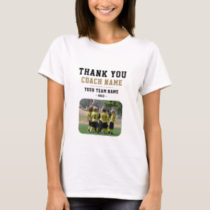Thank you Coach Team Name Photo Woman T-Shirt