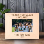 Thank you Coach Team Name Sports Keepsake Etched Frames<br><div class="desc">Thank you Coach Team Name Sports Keepsake Etched Frames. Personalise it with the coach's name,  team name and year,  making it a unique keepsake to commemorate a memorable season or career. An ideal gift for coaches,  this frame beautifully showcases a cherished photo and celebrates a passion for the sport.</div>