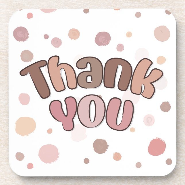 Thank you  coaster (Front)