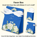 Thank You, Cobalt Blue & White Favour Box<br><div class="desc">See the range of Favour Boxes -</div>