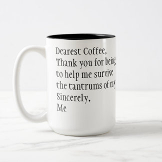 Thank you coffee Two-Tone coffee mug