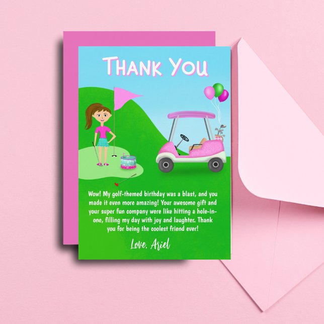 Thank You Cool Girls' Golf Themed Birthday Party (Creator Uploaded)