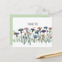 Thank You Cornflowers Honeybees Garden Flower