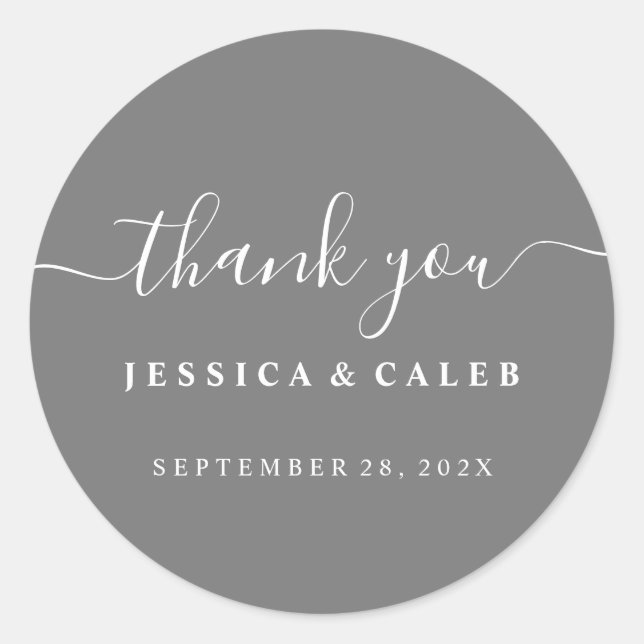 Thank You Couple's Sticker - Add Your Colour (Front)