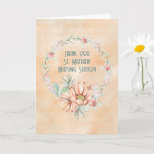 Thank You Covid Heroes Watercolor Cactus Card