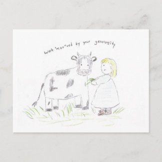 Thank_you_cow Postcard