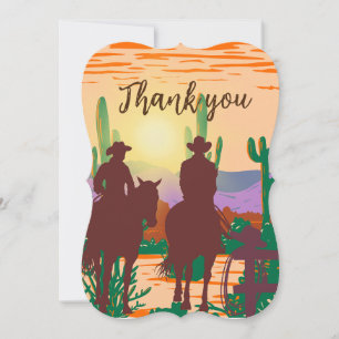 Thank you- cowboy- posse invitation