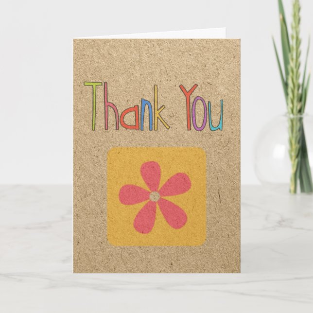 Thank you craft card (Front)