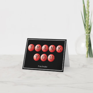 Thank You Cricket Custom Personalised Card