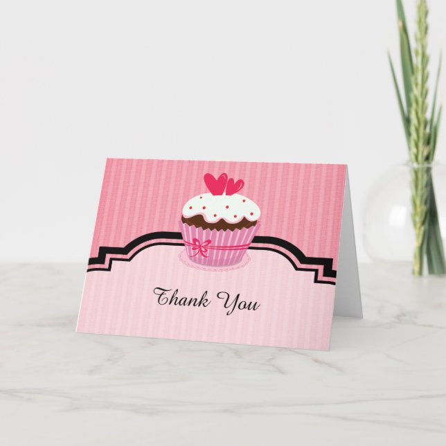 Thank you Cupcake theme Card (Front)