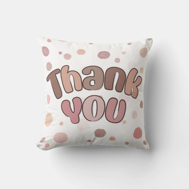 Thank you  cushion (Front)