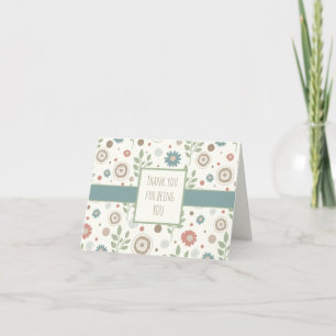 Thank You Custom Inspirivity Floral Notecard