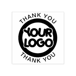 Thank You Custom Logo And Text Rubber Stamp