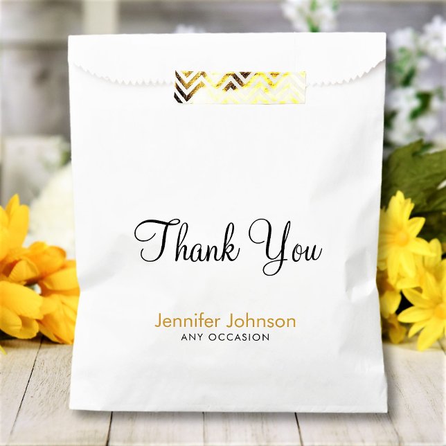 Thank You Custom Name Text Occasion Favour Bag (Creator Uploaded)