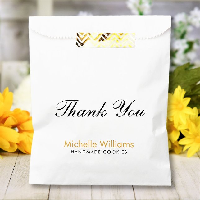 Thank You Custom Name Text Personalised Favour Bag (Creator Uploaded)
