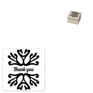 Thank you custom organic rubber stamp
