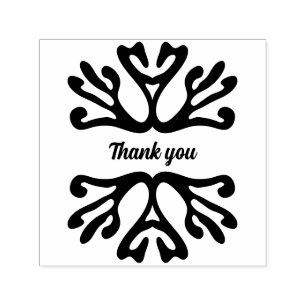 Thank you custom organic self-inking stamp