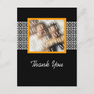 Thank You Custom Photo Template Wedding Postcard