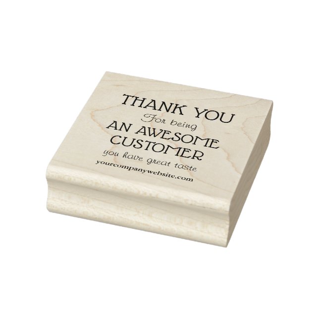Thank You Customer Message Rubber Stamp (Stamp)