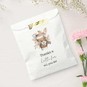 Thank You Customer or Service Worker Coffee Favour Bag