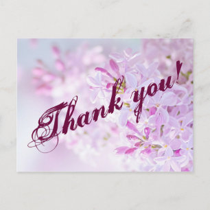 Thank you customizable postcard