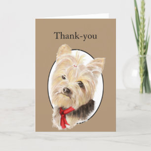 Thank You Cute Little Yorkshire Terrier Yorkie Dog