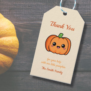 Thank You Cute Pumpkin Gift Tag