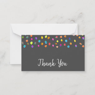 Thank You cute watercolor spots abstract art Card