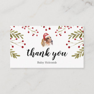 Thank you Dachshund Watercolor Festive Enclosure C