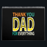 thank you dad for everything calendar<br><div class="desc">thank you dad for everything</div>