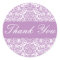 Thank You Damask Envelope Sticker Seal