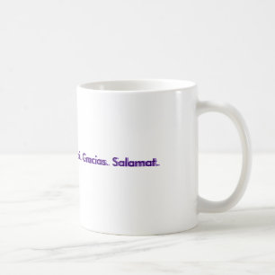 Thank You. Danke. Merci. Gracias. Salamat., Th... Coffee Mug