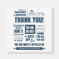 Thank You Dark Blue Message