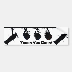 "Thank You Dark" Bumper Sticker