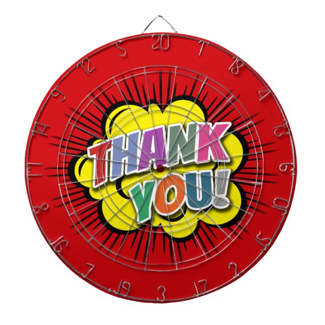 Thank You Dartboard (Front)
