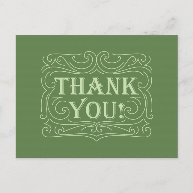 Thank you design. postcard (Front)