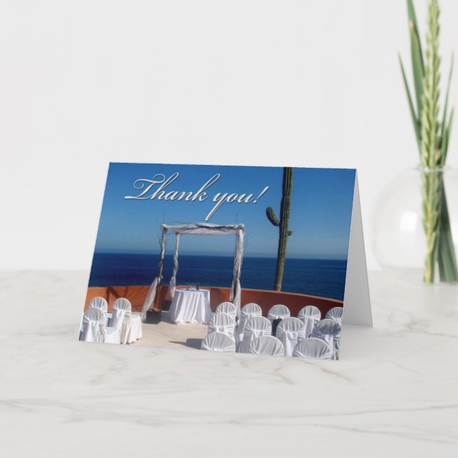 Thank you destination wedding design card (Front)