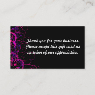 Thank you discount card