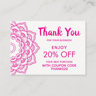 Thank You Discount Card