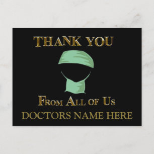 THANK YOU DOCTOR POSTCARD