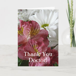 Thank You Doctor-Pretty Floral/Personalise Card