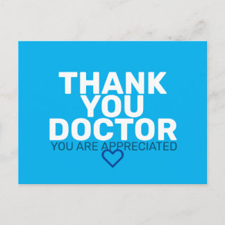 Thank You Doctor: You are Appreciated Postcard