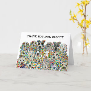 Thank You Dog Rescue Card