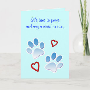 Thank You: Dog Walker, Dog Sitter or Dog Groomer You Card