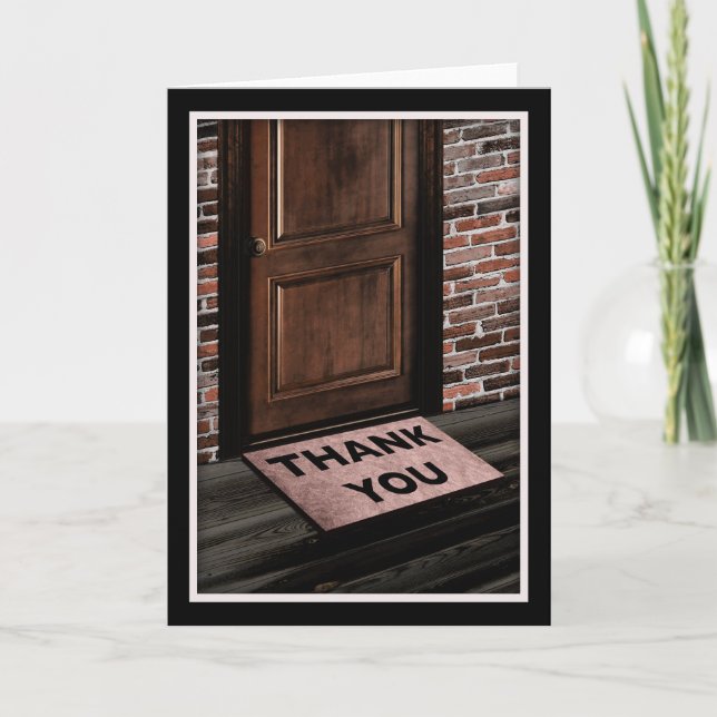 thank you door mat card (Front)