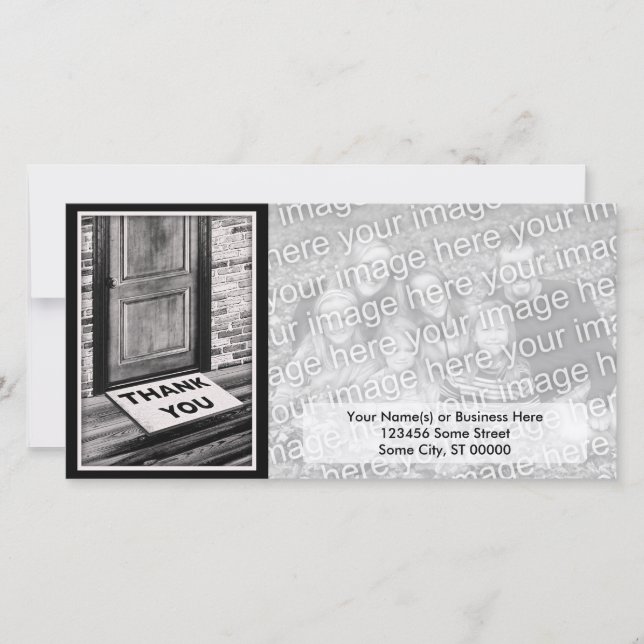 thank you door mat photograph card (Front)
