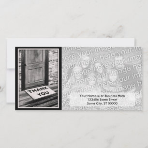 thank you door mat photograph card