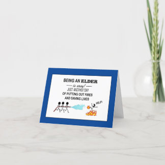 "Thank You Elders!" Folded Thank You Card