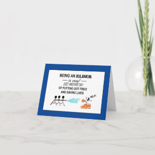 "Thank You Elders!" Folded Thank You Card